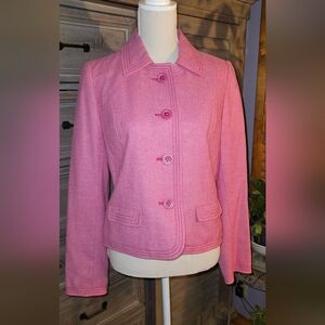 GAP Pink Wool Blazer Taylored Fit. LIKE New Condition. Size Medium
